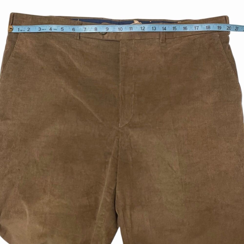 Lauren Ralph Lauren Corduroy Straight Leg Pants Textured Classic 40x32 Brown - Picture 6 of 10